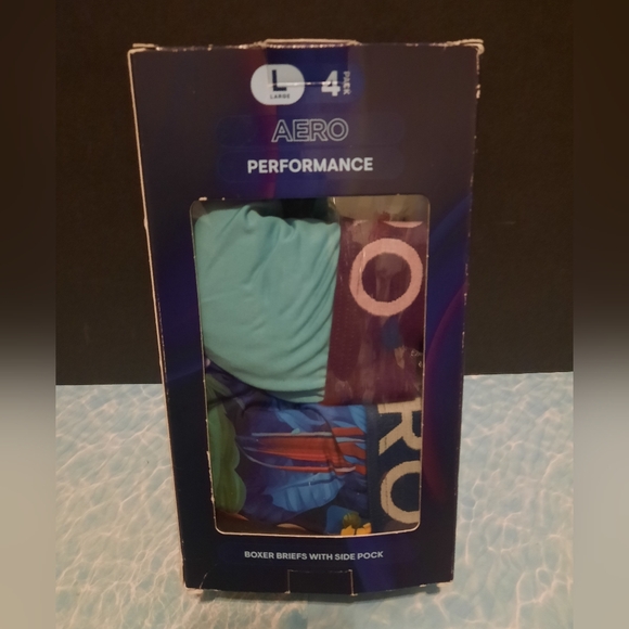 Aeropostale Performance Boxer Briefs - Multi-Color 4 Pack - Picture 2 of 3